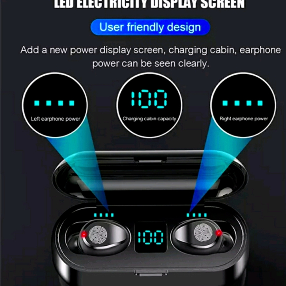 Wireless Earphone Bluetooth V5.0 F9 - Picture 2 of 9